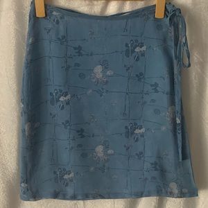 Pretty Floral Wrap Skirt